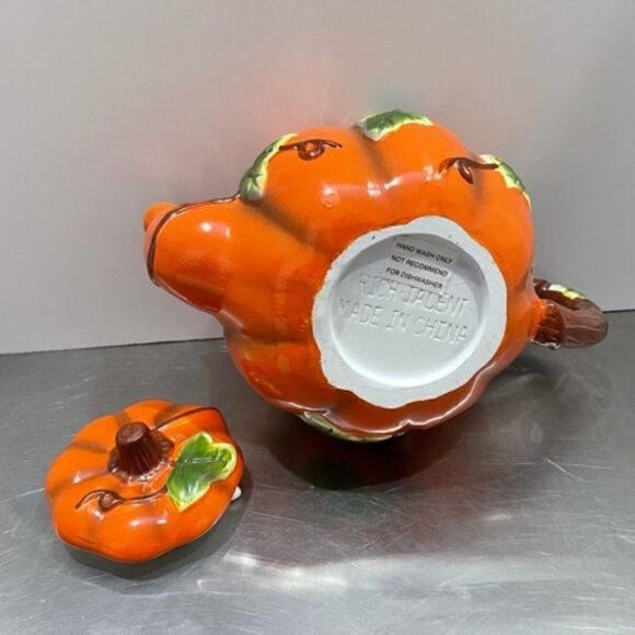 Vintage Rich Talent Hand Painted Majolica Teapot - Picture 6 of 8